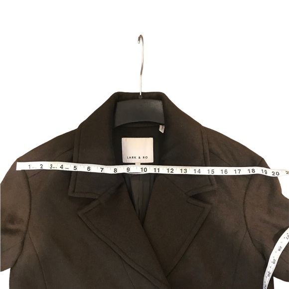 Lark and Ro Peacoat Women’s Size 0 Wool Blend Dark Olive New Without Tags - Picture 5 of 8